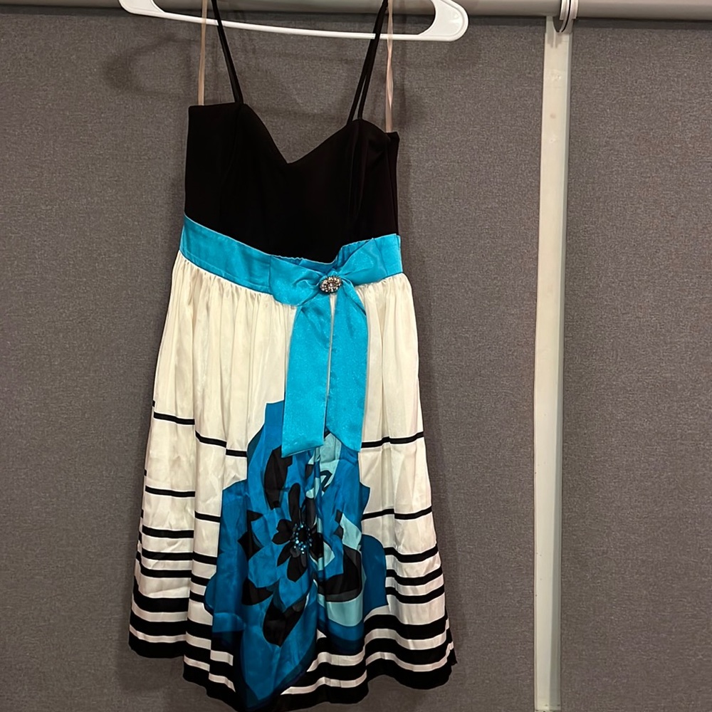 Cute Mini - Black and White with Blue Details